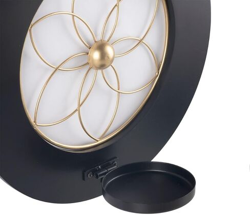 حامل شموع حائطي من AimtoHome مصنوع من المعدن والخشب للتعليق على الحائط، حامل شموع للديكور المنزلي، حبل من القنب، حامل شموع للديكور على الحائط، مجموعة من 2 in Kuwait