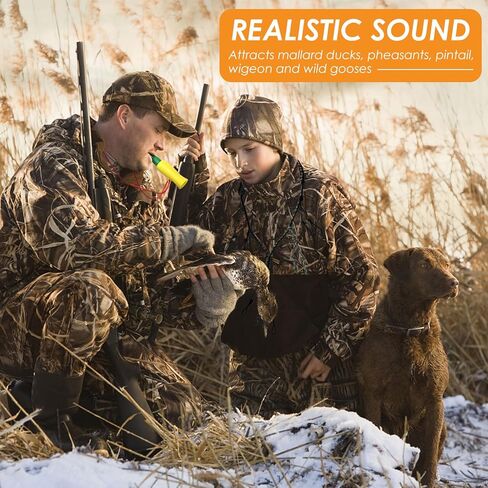 BROTOU 2 حزمة من ملحقات صيد البط، مكالمات البط وحبل استدعاء البط مع 12 حلقة قابلة للإزالة باراكورد أوزة لعبة حامل البطة معدات المفترس للصيد in Kuwait