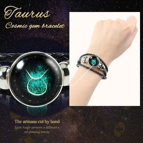 Nicetage Libra Healing Crystals Gift Ideas 12 علامة زودياك بلورات شفاء طبيعية مع مجموعة صندوق الأبراج، 6 أحجار كريستال، 1 سوار زودياك ودليل معلومات هدايا الميزان للنساء in Kuwait