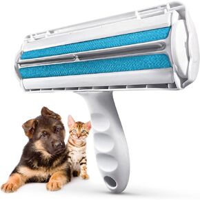 Pet Hair Remover – Reusable Lint Roller for Pet Hair – Easy to Use & Effective Lint Remover for Pet Hair – Static Pet Hair Roller Attracts Hair Like a Magnet – Cat Hair Remover & Dog Hair Remover