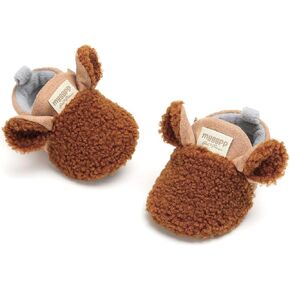 myppgg Baby Boy Girl Fleece Booties Newborn Cozy Winter Warm Socks Toddler Non-Slip Soft Sole Crib Shoes…