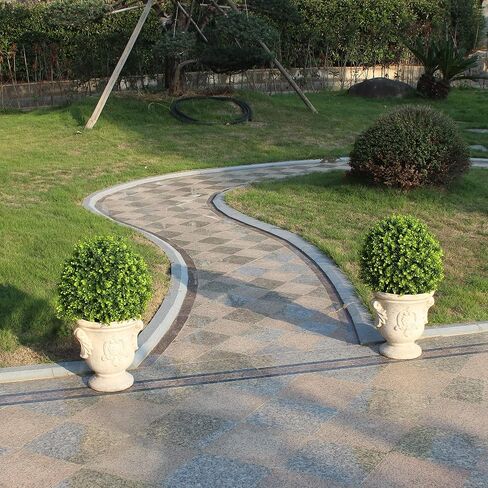 ECOLVANT اثنين من نباتات الأوكالبتوس الاصطناعية توبياري الكرة مقاس 20 بوصة من خشب البقس الاصطناعي المقاوم للأشعة فوق البنفسجية في بوعاء النباتات للشرفة الأمامية والحديقة المنزلية والداخلية والخارجية in Kuwait