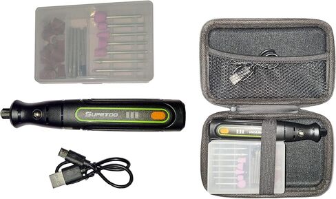 Ascent Cordless Rotary Tool Kit with 27 Accessories - Engraving, Polishing, Sanding, Carving and Cutting - Variable Speeds, Mini Grinder Gift Set in Kuwait