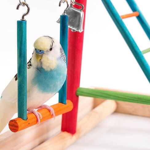 Penn-Plax Bird Life Wooden Playpen – Perfect for Parakeets, Lovebirds, Parrotlets, Cockatiels, and Green Cheek Conures – Medium in Kuwait