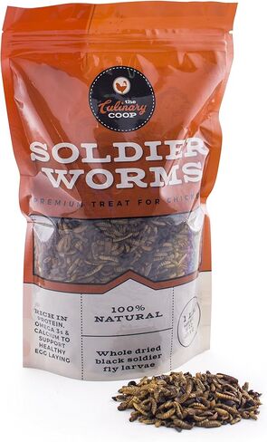 Culinary Coop Premium Chicken Treats - Dried Mealworm, 10oz in Kuwait