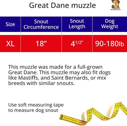 BRONZEDOG المعادن كمامة سلك سلة الكلب الدانماركي العظيم كلب الدرواس سانت برنارد قناع مع الأشرطة الجلدية كمامات للكلاب الكبيرة جدا (XL) in Kuwait