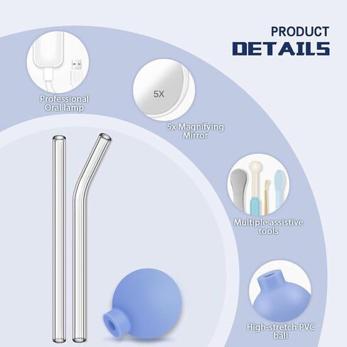 مجموعة إزالة أحجار اللوزتين، 10 عبوات من أداة الحجامة الكهربائية لإزالة أحجار اللوزتين مع مرآة مكبرة 5 مرات، مصباح فموي، لإزالة أحجار اللوزتين in Kuwait