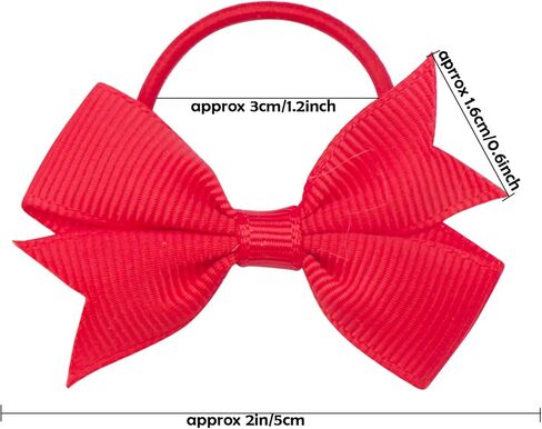 فينو بو 20 زوجًا من ربطات الشعر المرنة على شكل فيونكة صغيرة مقاس 2 انش للبنات والرضع والأطفال الصغار in Kuwait