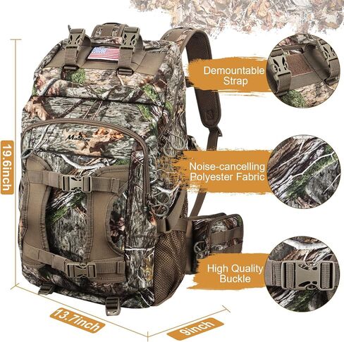 Hunting Backpack, Outdoor Hunting Pack with Rifle Holder, Hunting Backpacks for Men, Hunting Bag with Waterproof Rain Cover in Saudi Arabia