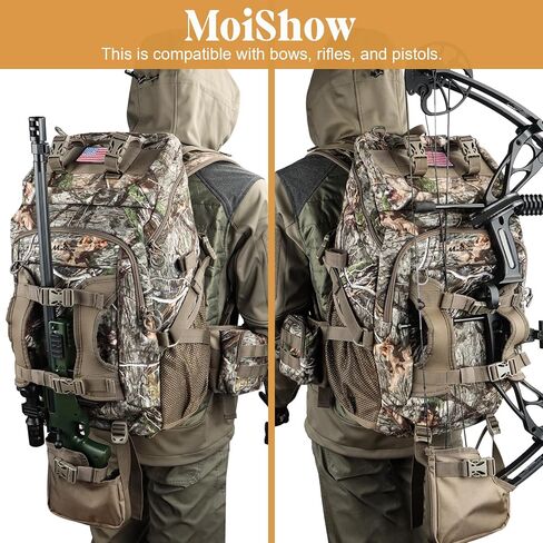 Hunting Backpack, Outdoor Hunting Pack with Rifle Holder, Hunting Backpacks for Men, Hunting Bag with Waterproof Rain Cover in Saudi Arabia