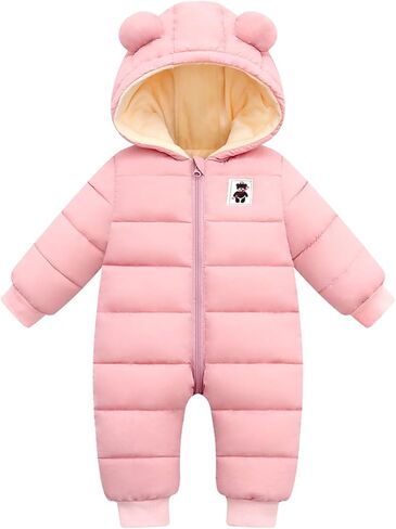 سترة Fumdonnie Baby Snowsuit Boy سترة شتوية للرضع ملابس ثلج للفتيات الصغيرات من عمر 0 ​​إلى 24 شهرًا in Kuwait