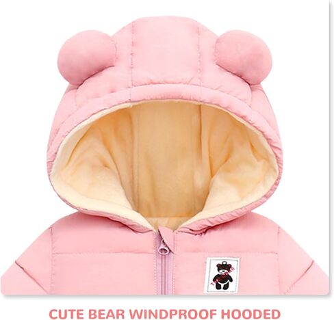 سترة Fumdonnie Baby Snowsuit Boy سترة شتوية للرضع ملابس ثلج للفتيات الصغيرات من عمر 0 ​​إلى 24 شهرًا in Kuwait