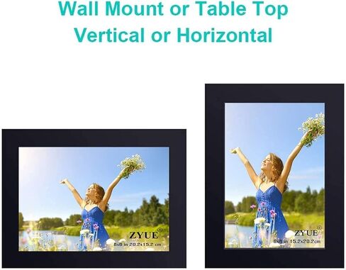 5x7 inch Picture Frame Made of Solid Wood and High Definition PlexiGlass Display Pictures for Table Top Display and Wall Mounting Photo Frame Black 1 Pack in Kuwait