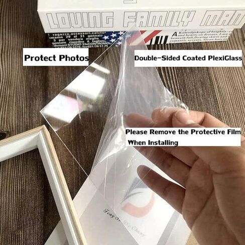 5x7 inch Picture Frame Made of Solid Wood and High Definition PlexiGlass Display Pictures for Table Top Display and Wall Mounting Photo Frame Black 1 Pack in Kuwait