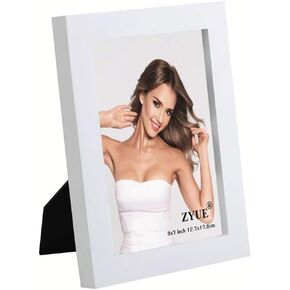 5x7 inch Picture Frame Made of Solid Wood and High Definition PlexiGlass Display Pictures for Table Top Display and Wall Mounting Photo Frame Black 1 Pack