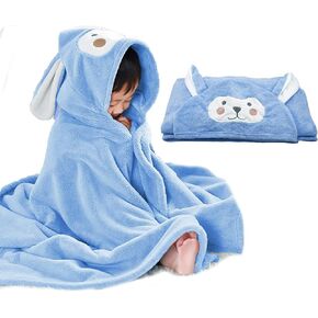 ROMASA Baby Bath Towel Ultra Soft Hooded Towel Highly Absorbent Bathrobe Blanket Toddlers Shower Gifts for Boys Girls- 27.5" x 55" (Yellow) in Kuwait