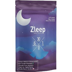 Zleep - Sleep Patches w/Dream Complex and Melatonin to Promote Quality Sleep and Reduce Tiredness (2 Pack, 60 Patches) in Saudi Arabia