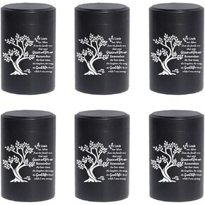 Small Urns for Human Ashes Set of 6 Mini Urn for Ashes 3 inches Keepsake Urns for Ashes for Sharing Small Keepsake Urns Memorial Ashes Holder