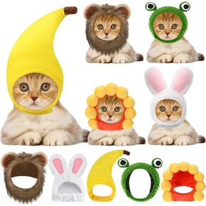 Weewooday 5 Pcs Cat Hat, Lion, Frog, Rabbit, Sunflower, Banana in Saudi Arabia
