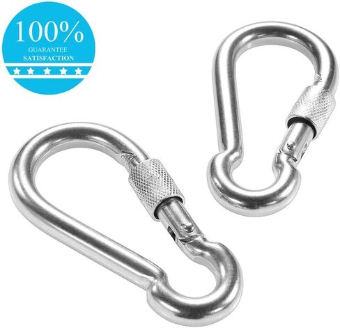 PROND Locking Carabiners, Heavy Duty Carabiner, 316 Stainless Steel Screw Lock Carabiner Hooks in Saudi Arabia