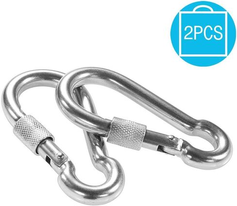 PROND Locking Carabiners, Heavy Duty Carabiner, 316 Stainless Steel Screw Lock Carabiner Hooks in Saudi Arabia