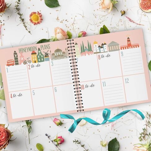 Honeymoon Get Away - Travel Journal for Newlyweds - Vow Renewal Gift -First Trip Together - Memory Book to Save the Happy Adventures of the New Husband and Wife - Just Married Wedding - Gift for Her in Saudi Arabia