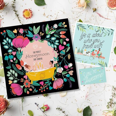 Honeymoon Get Away - Travel Journal for Newlyweds - Vow Renewal Gift -First Trip Together - Memory Book to Save the Happy Adventures of the New Husband and Wife - Just Married Wedding - Gift for Her in Saudi Arabia