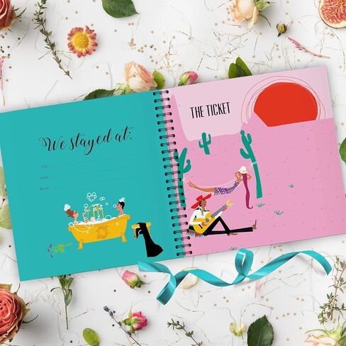 Honeymoon Get Away - Travel Journal for Newlyweds - Vow Renewal Gift -First Trip Together - Memory Book to Save the Happy Adventures of the New Husband and Wife - Just Married Wedding - Gift for Her in Saudi Arabia