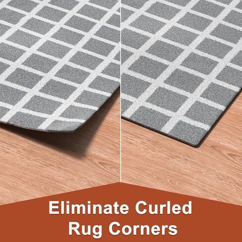 شريط سجاد CVY 12 قطعة، وسادات سجاد مزدوجة الجوانب غير قابلة للانزلاق، زوايا سجادة لتثبيت البساط لأسفل، شريط سجاد لسجاد المنطقة، مقابض زوايا البساط للأرضيات الخشبية والبلاط، قابلة لإعادة الاستخدام وقابل للغسل لملصقات السجاد in Kuwait