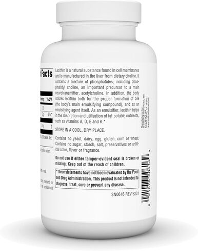 Source Naturals - Lecithin 1200 Mg. 100 Softgels in Saudi Arabia