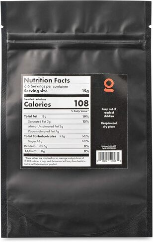 اونجروك مسحوق ليسيثين عباد الشمس الطبيعي بالكامل، نباتي، مسحوق ليسيثين غير معدل وراثيا للاكل، يتضمن مغرفة 15 غرام، عامل ربط سحري (100 غرام/3.52 اونصة) in Kuwait