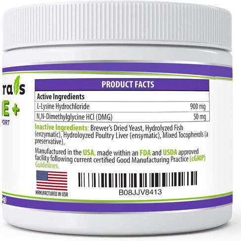 Trulysine L-Lysine للقطط مسحوق عن طريق الفم لدعم المناعة 21.2oz/600g - القطط والقطط من جميع الأعمار، العطس، سيلان الأنف، العيون المائية - نكهة الأسماك والدواجن (الولايات المتحدة الأمريكية) (600 جرام (500 مجم / مغرفة)) in Kuwait