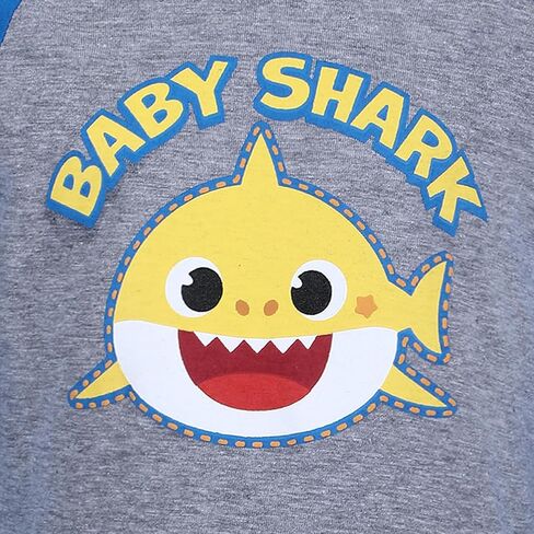 تي شيرت Nickelodeon Baby Shark للأولاد برسوم جرافيك وأكمام راجلان طويلة in Saudi Arabia