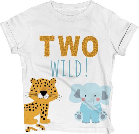 تي شيرت Lalo & Luna Two Wild Safari-Dinosaur لعيد الميلاد للأطفال بعمر عامين من حديقة حيوان الغابة in Kuwait