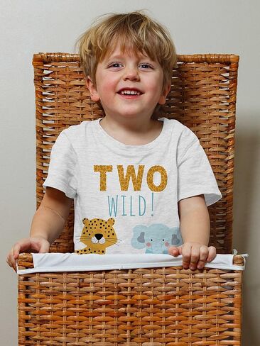 تي شيرت Lalo & Luna Two Wild Safari-Dinosaur لعيد الميلاد للأطفال بعمر عامين من حديقة حيوان الغابة in Kuwait
