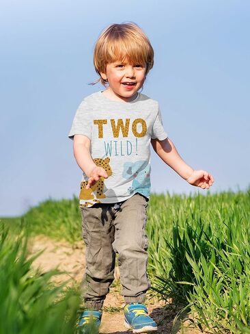 تي شيرت Lalo & Luna Two Wild Safari-Dinosaur لعيد الميلاد للأطفال بعمر عامين من حديقة حيوان الغابة in Kuwait