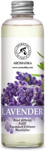 Lavender Reed Diffuser Refill 6.8 Fl Oz - Lavanda Refill - Room Fragrance Diffuser w/Natural Essential Lavender Oil - Reed Diffuser Oil Refill for Spa - Aromatherapy - Home - Bath - Restaurant in Saudi Arabia