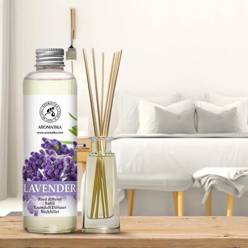 Lavender Reed Diffuser Refill 6.8 Fl Oz - Lavanda Refill - Room Fragrance Diffuser w/Natural Essential Lavender Oil - Reed Diffuser Oil Refill for Spa - Aromatherapy - Home - Bath - Restaurant in Saudi Arabia