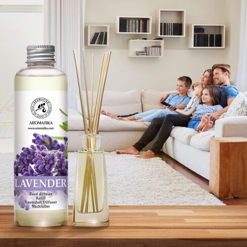 Lavender Reed Diffuser Refill 6.8 Fl Oz - Lavanda Refill - Room Fragrance Diffuser w/Natural Essential Lavender Oil - Reed Diffuser Oil Refill for Spa - Aromatherapy - Home - Bath - Restaurant in Saudi Arabia