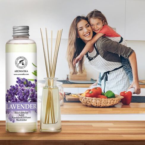 Lavender Reed Diffuser Refill 6.8 Fl Oz - Lavanda Refill - Room Fragrance Diffuser w/Natural Essential Lavender Oil - Reed Diffuser Oil Refill for Spa - Aromatherapy - Home - Bath - Restaurant in Saudi Arabia