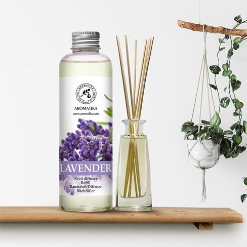 Lavender Reed Diffuser Refill 6.8 Fl Oz - Lavanda Refill - Room Fragrance Diffuser w/Natural Essential Lavender Oil - Reed Diffuser Oil Refill for Spa - Aromatherapy - Home - Bath - Restaurant in Saudi Arabia