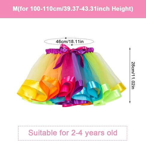 تنورة توتو، تنانير الباليه ذات طبقات قوس قزح من التول للفتيات حديثي الولادة والأطفال الصغار الذين يرتدون التصوير الفوتوغرافي in Kuwait