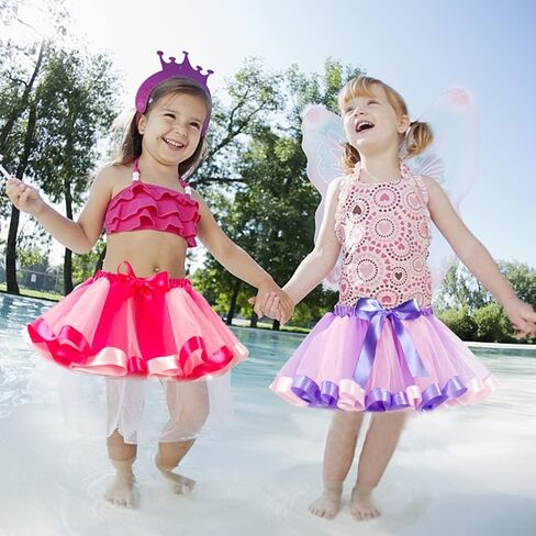 تنورة توتو، تنانير الباليه ذات طبقات قوس قزح من التول للفتيات حديثي الولادة والأطفال الصغار الذين يرتدون التصوير الفوتوغرافي in Kuwait