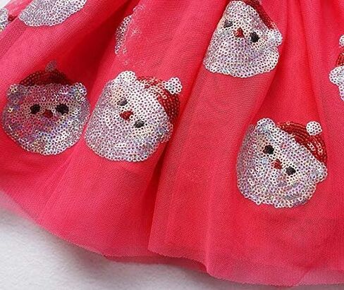 WGOODTECK Baby Girls Rainbow Sparkle Tutu Skirt Pentagram Sequin Christmas 3 Layered Elastic Puffy Tulle Skirt 2-Pack … in Saudi Arabia