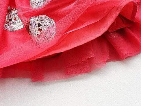 WGOODTECK Baby Girls Rainbow Sparkle Tutu Skirt Pentagram Sequin Christmas 3 Layered Elastic Puffy Tulle Skirt 2-Pack … in Saudi Arabia