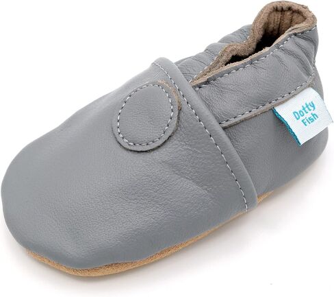 Dotty Fish Girls Infant and Toddler Shoes – Barefoot-Friendly, Non-Slip Suede Sole, Podiatrist Recommended, Breathable Baby-Safe Leather, British Brand – Fits 0–4 Years in Saudi Arabia