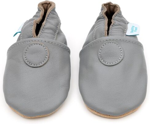 Dotty Fish Girls Infant and Toddler Shoes – Barefoot-Friendly, Non-Slip Suede Sole, Podiatrist Recommended, Breathable Baby-Safe Leather, British Brand – Fits 0–4 Years in Saudi Arabia