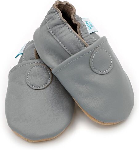 Dotty Fish Girls Infant and Toddler Shoes – Barefoot-Friendly, Non-Slip Suede Sole, Podiatrist Recommended, Breathable Baby-Safe Leather, British Brand – Fits 0–4 Years in Saudi Arabia