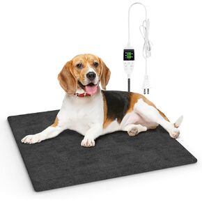 وسادة تدفئة للحيوانات الأليفة من PUHOHUN، مقاس 18 × 18 بوصة قابلة للتعديل لتدفئة الحيوانات الأليفة للقطط والكلاب مع مؤقت، وسادات تدفئة داخلية للحيوانات الأليفة مع مفتاح ترموستات ذكي، وسادة تدفئة للجرو مع إيقاف التشغيل التلقائي in Kuwait