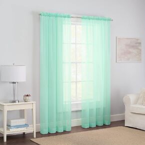 PAIRS TO GO Rod Pocket Sheer Window Curtains for Bedroom or Living Room (2 Panels) 59 in x 63 in in Saudi Arabia